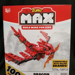 Zuru Max Build More Dragon Attack Construction Set 100+ Pieces New 