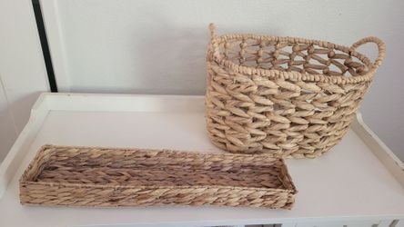 Wicker Shelf and Basket
