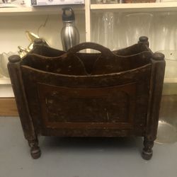 Antique Magazine Holder 