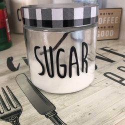 Sugar Container With Lid