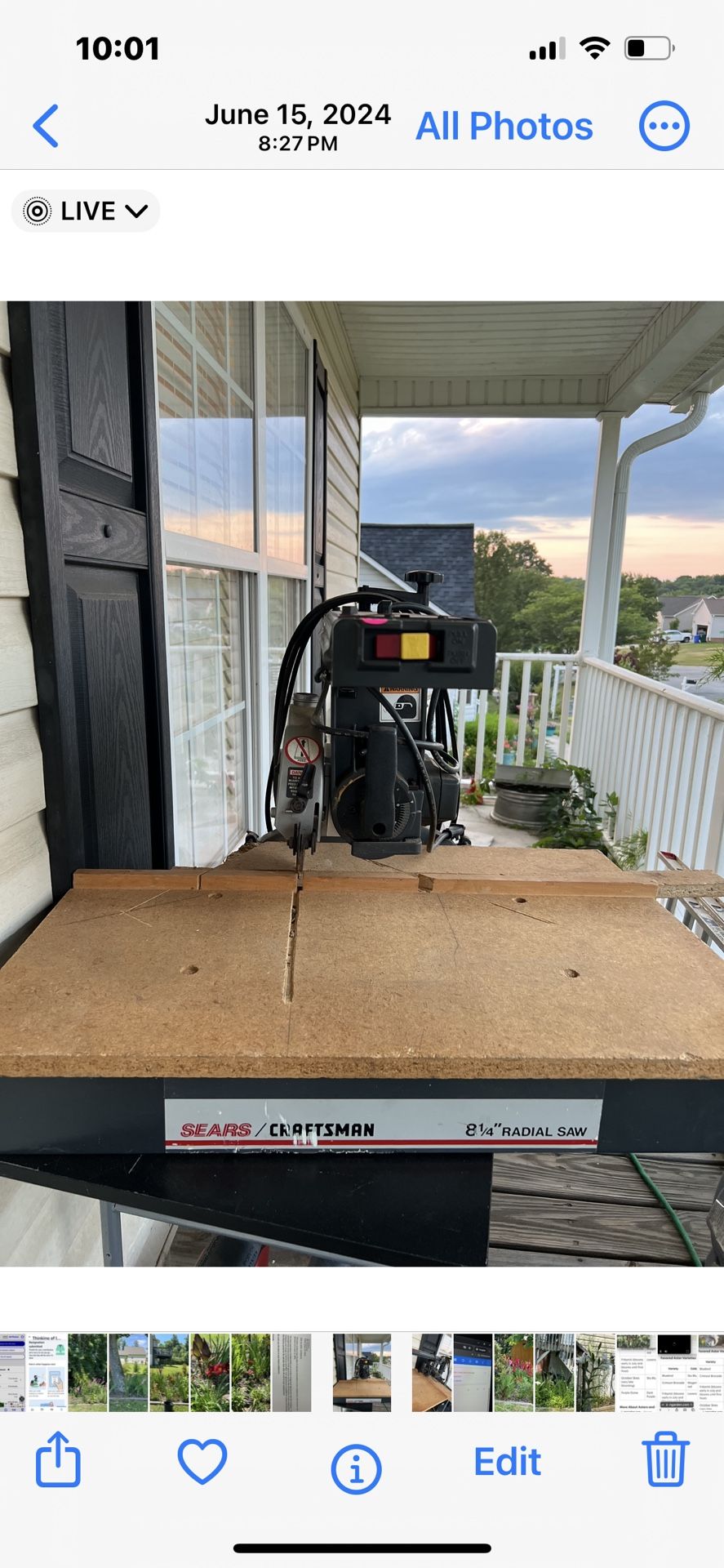 Craftsman Radial ATM Saw. Works. 8 1/4.