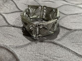 Bracelet Vintage Coro Pegasus Silvertone