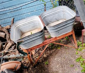 Antique wash tubs