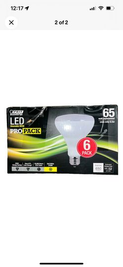 Feit Light Bulb BR30 Pro Pack LED Bulb Soft White 65 Watt Dimmable 6