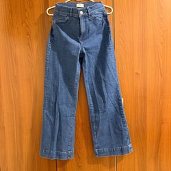 Loft Women's Dark Blue Wide-Leg Jeans