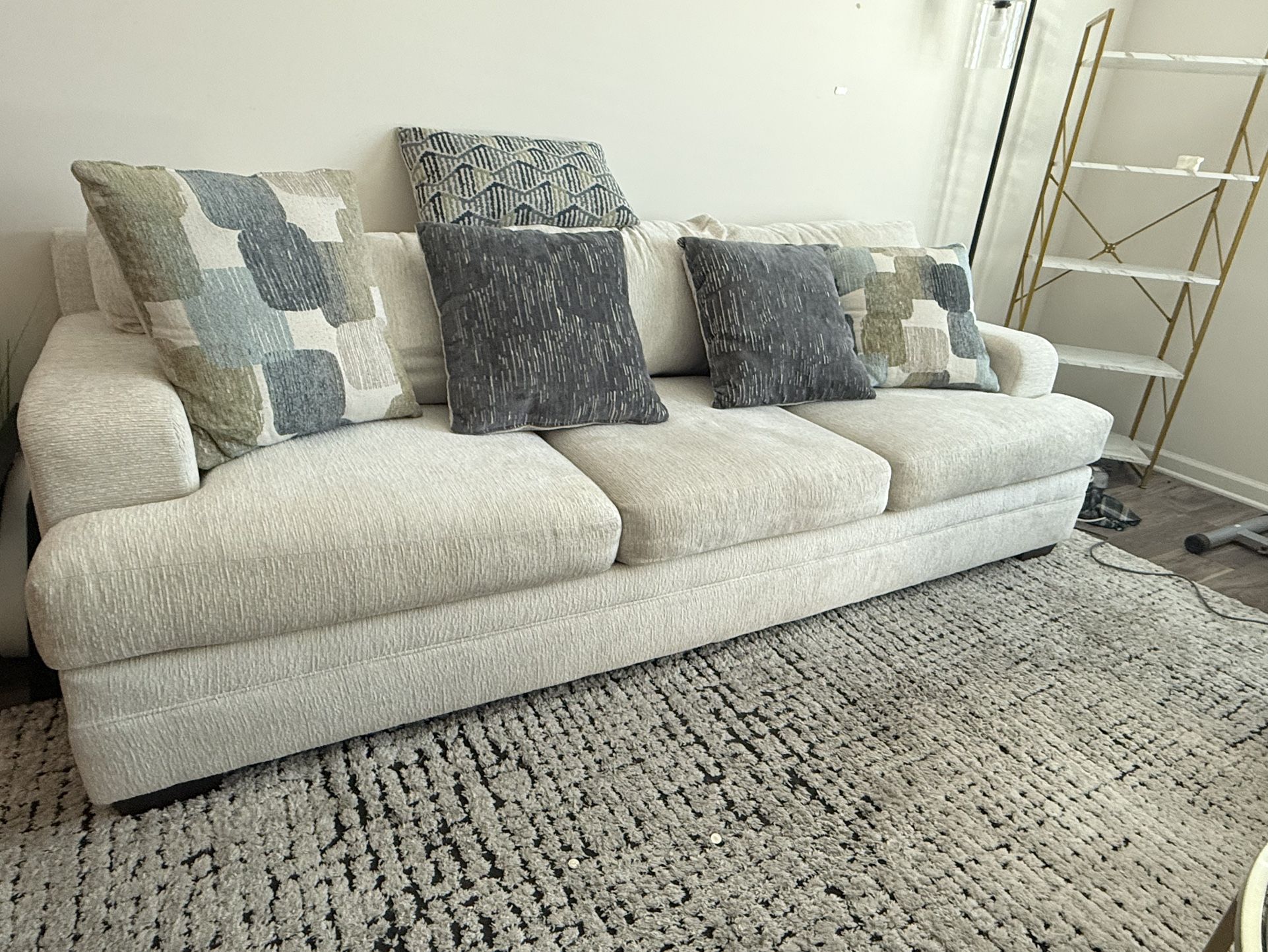 Cream Deep Seat Sofa