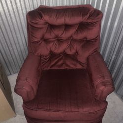 Swivel Chair Beautiful Scarlet Red 