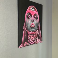 Pink/Glowgirl Painting 28”X22”