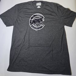 Used Fanatics Chicago Cubs Monochrome MLB T-Shirt - Charcoal - XL - Slightly Shrunk Extra Large