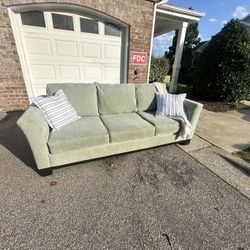 🛋️ Sage Green 3-Seater Sofa – $137 (FREE Delivery in Triangle!)