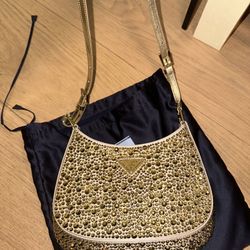 Prada Cleo Bag In Crystal 