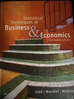 statistical and techniques in business and statistics thirteen edition with cd hard copy