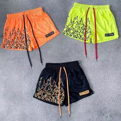 men Kill Krew Muay Thai Flame Shorts Dupes - Men's Mesh Athletic Shorts summer