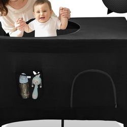 Pack n Play “snoozeshade” blackout crib cover