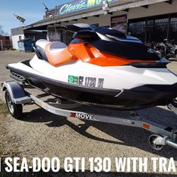 2011 Sea-doo gti 130 $6,999 cash price plus taxes and fees with trailer