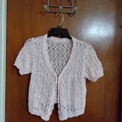 Ladies Medium Sweater.  Light Pink 