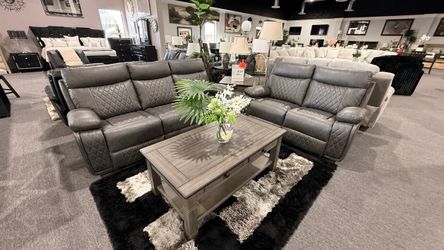 2 PC RECLINER SOFA AND LOVESEAT