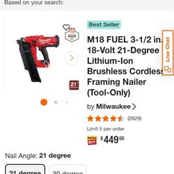 Milwaukee Framing Nailer 