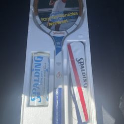 Spalding Vintage Poncho Gonzales Tennis Racket, Balls & New Pro Kit