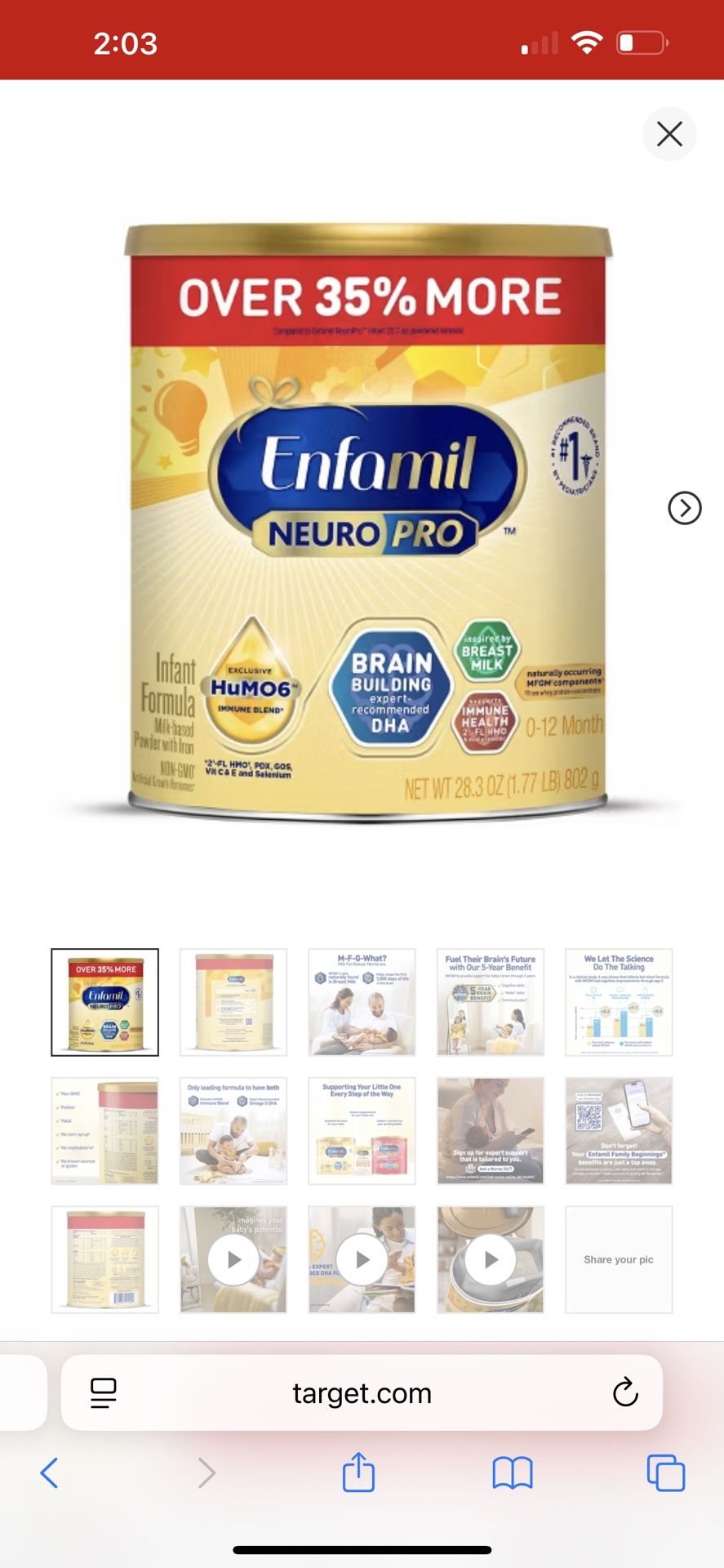 Diapers And Enfamil Formula