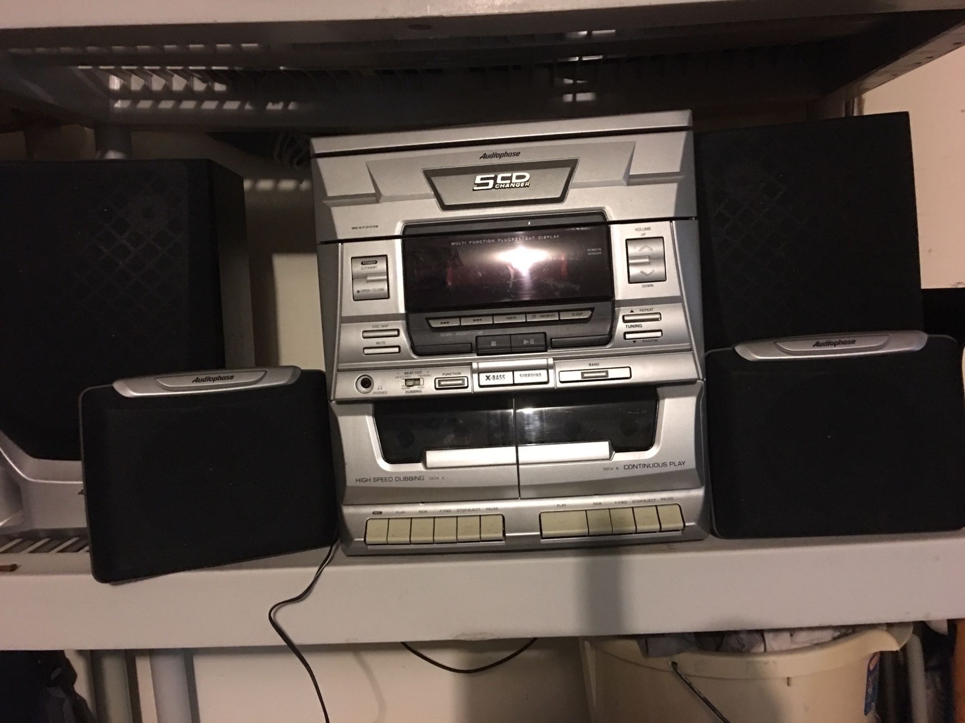 Audiophase Stereo Shelf System