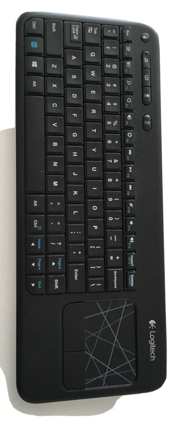 Logitech K400R White/Black Wireless Keyboard With Trackpad