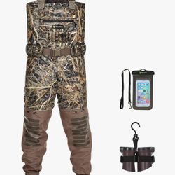 TIDEWE Breathable Chest Wader, 1600G Insulation Waterproof Hunting Wader with Steel Shank Boots & 200G Insulated Liner