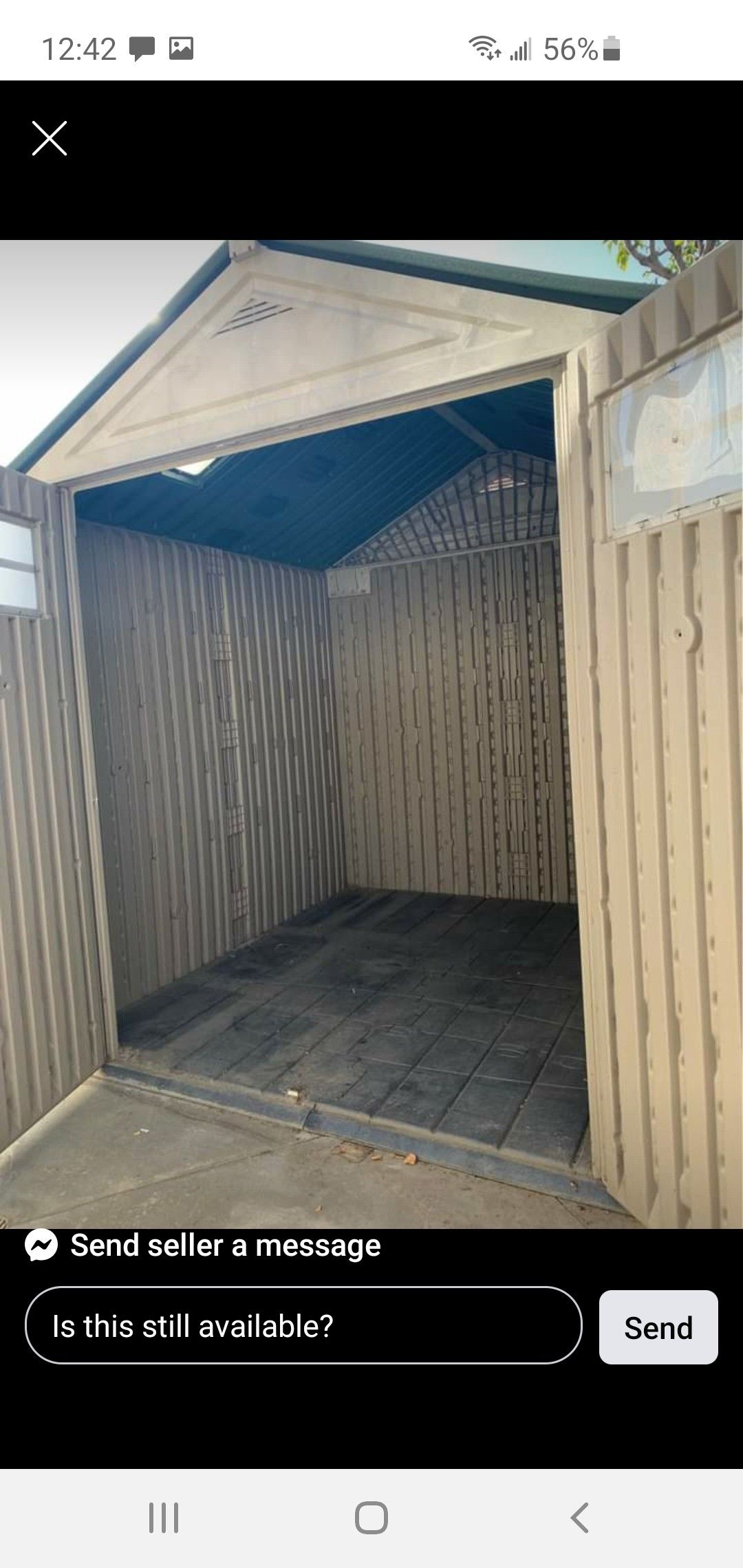 Plastic Rubbermaid Shed!