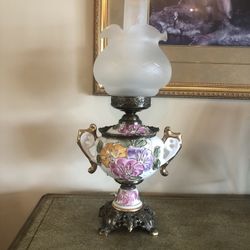 Antique Lamp Converted To Electric 