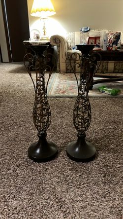 Decorative Metal Floor Candle Holder