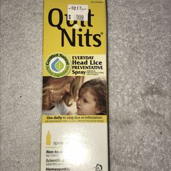 Quit Nits Head Lice preventative Spray Homeopathic