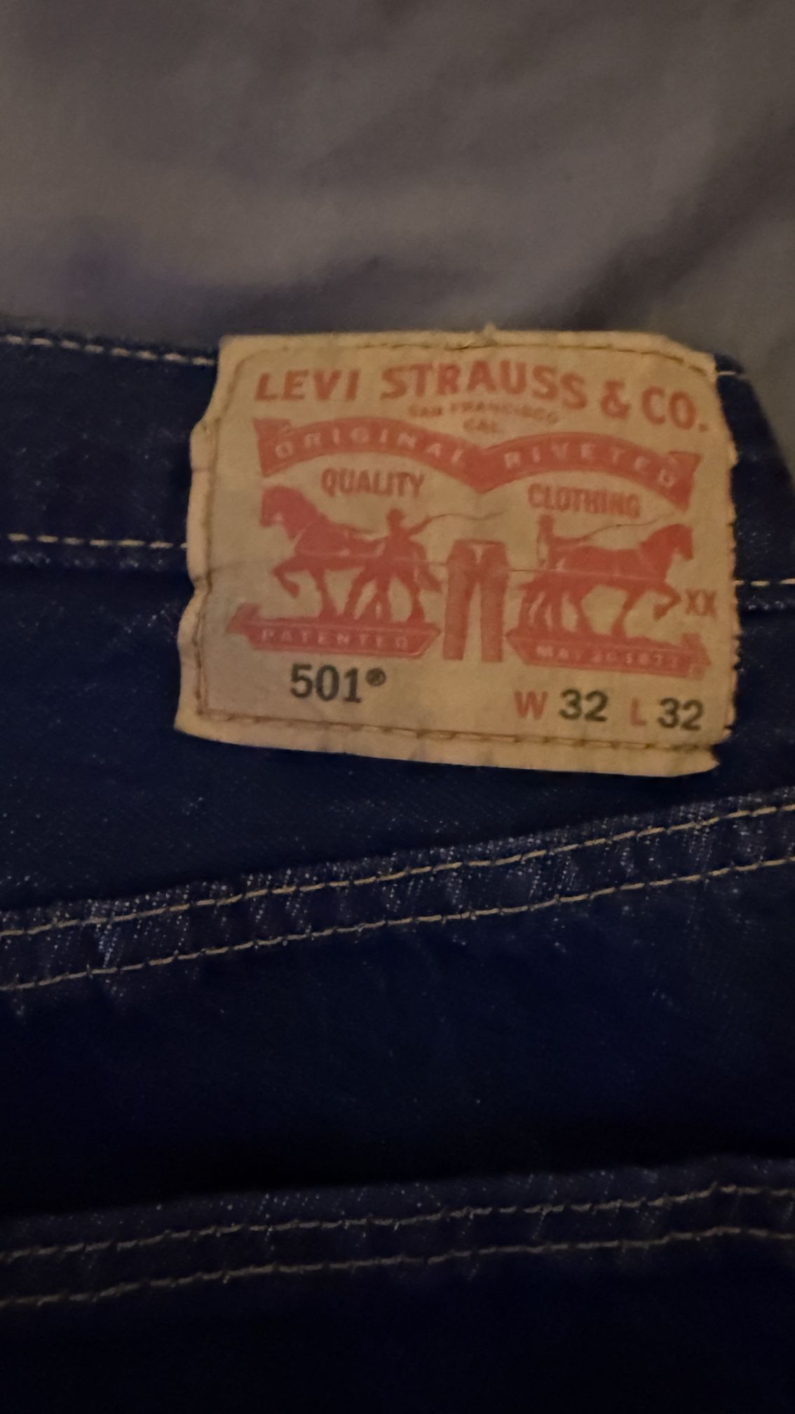 Blue Levi 501s