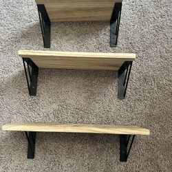 Wood shelves 
