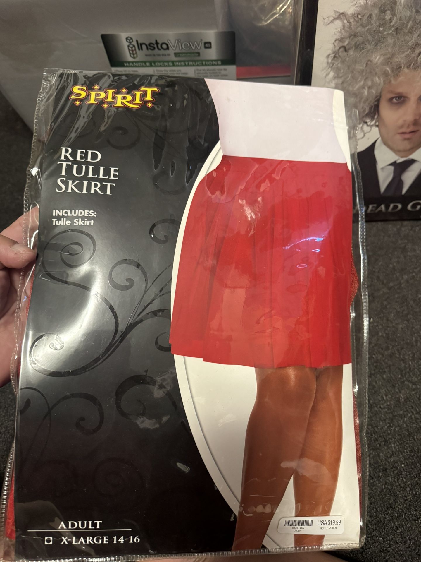 Red Tulle Skirt X14-16