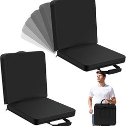 2-Pack Portable Stadium Seats w/ Back Support A2