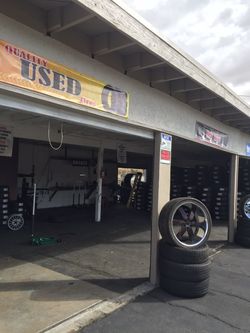 Open 7 days used tires with 90% on life