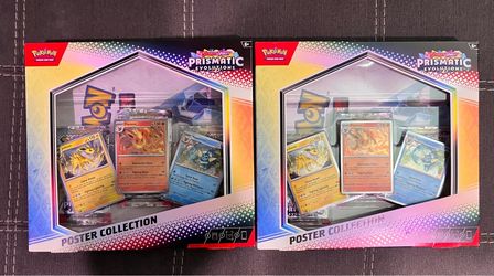 Pokemon scarlet and violet prismatic poster collection pair