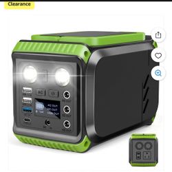 200W Portable Power Station, 148Wh 40000mAh Solar Generator with 110V AC Outlets & LED Light, Backup Battery for CPAP, Emergency, Outdoor Camping, Tra
