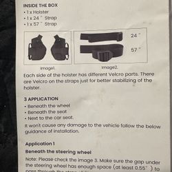 New Concealed Vehicle Holster