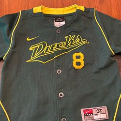 Oregon Ducks Baseball Jersey 3T