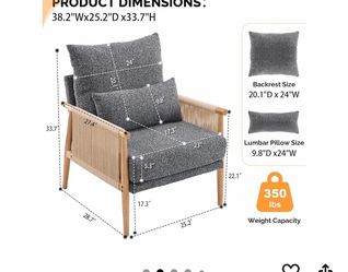 Blue accent chair indoor