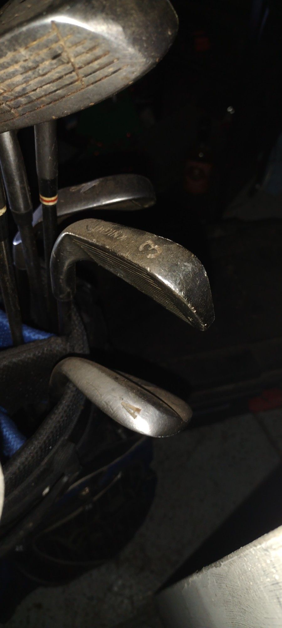 Golf Clubs And Bag And Balls