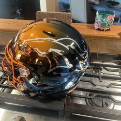 Broncos Chrome Helmet