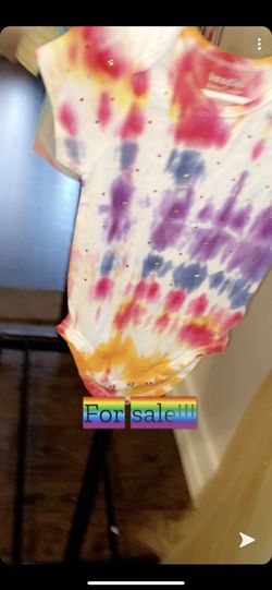 Tie die blinged out onesie.. 18 months $8