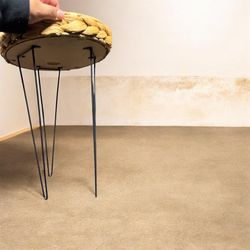 Decorative Boho Wicker Metal Plant Stand