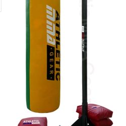 Punching bag, punching bag stand and 4 weight bags