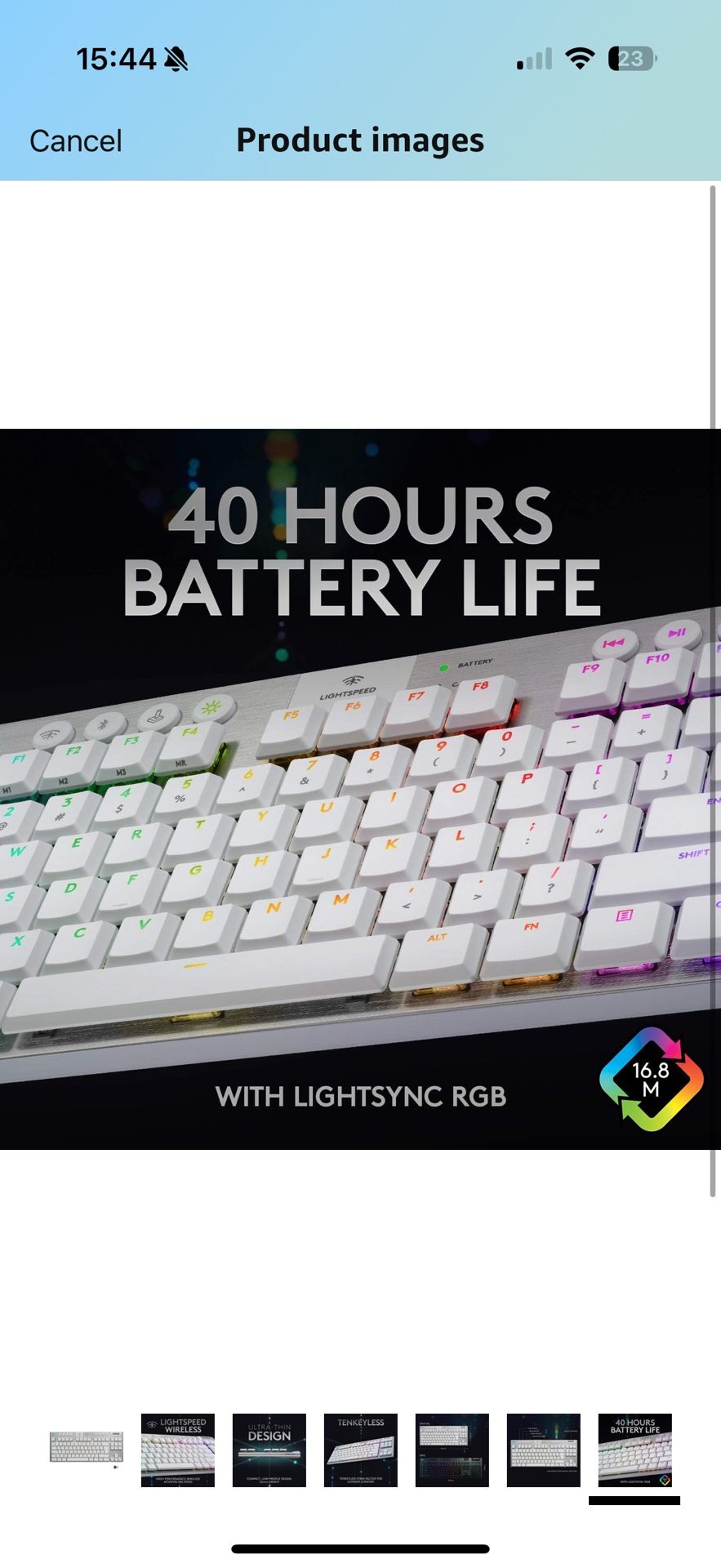 G915 TKL Logitech Keyboard