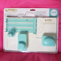2015 We R Memory Keepers Alphabet Punch Board Card Making Scrapbooking Crafting Tool For Teachers, Crafters