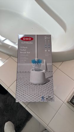 Oxo two pack toilet brush set