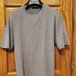 Timberland weathergear T shirt Unisex Size M Crewneck Short sleeves Logo on left side Gray cotton  Made in Portugal RN# 76382 CA # 19792